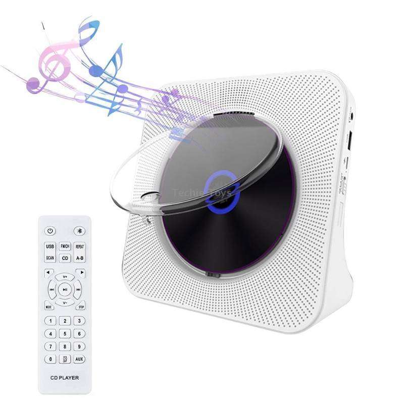Kecag KC-806 2A Retro Bluetooth Music Disc Album CD Player, Specification:Rechargeable Version(White