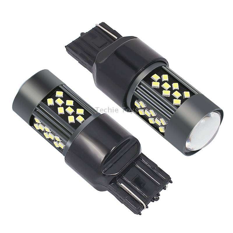 1 Pair 7443 12V 7W Strobe Car LED Fog Light(Red Light)