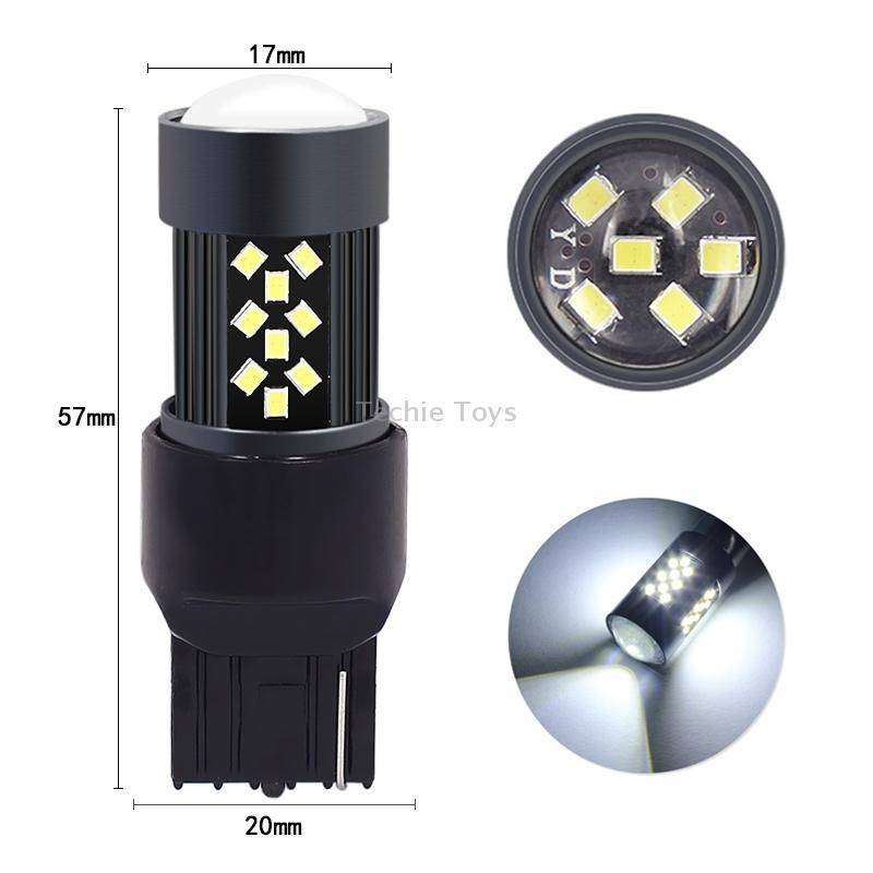 1 Pair 7443 12V 7W Strobe Car LED Fog Light(Red Light)