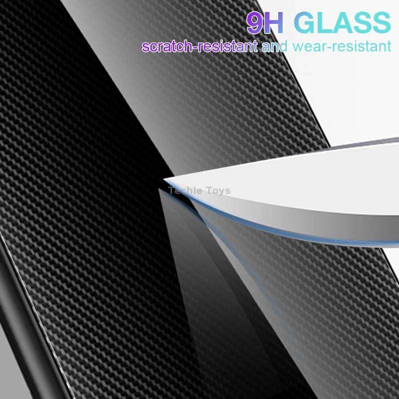 For Samsung Galaxy S10+ Texture Gradient Glass TPU Phone Case(Blue)
