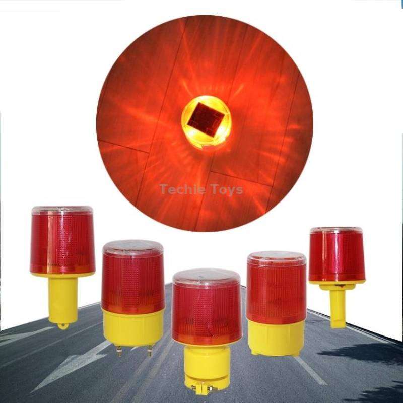 Night Solar Safety Warning Flash Light, Specification:05 Thick Sticks Tied or Inserted(Green)