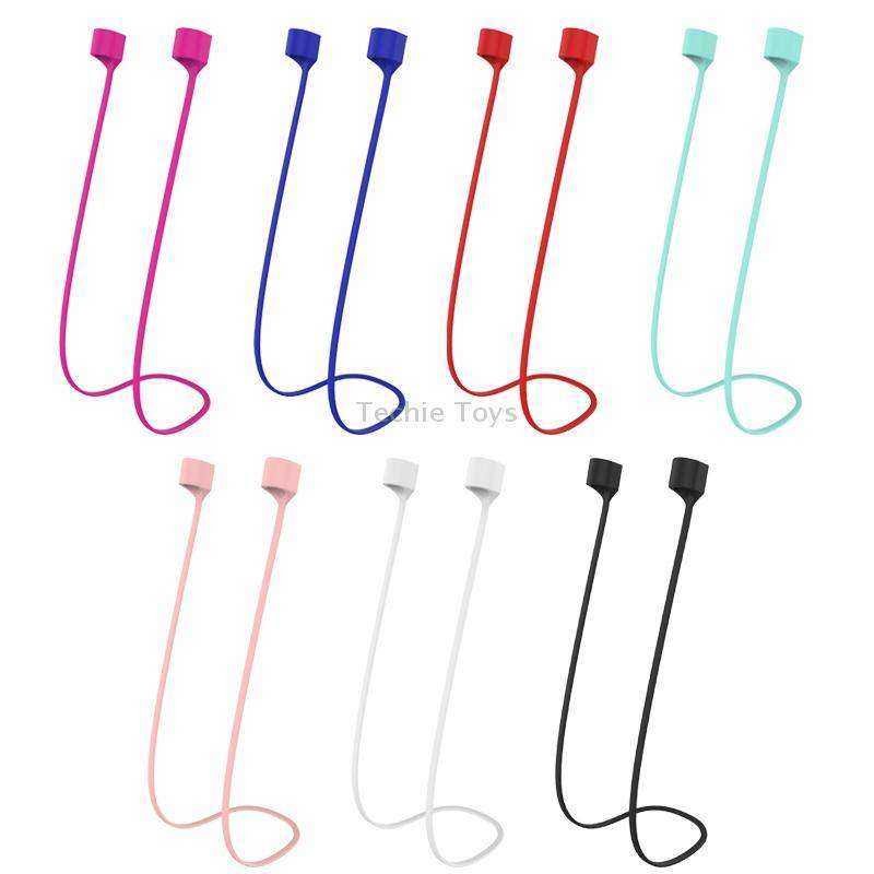 For AirPods Pro 2 Bluetooth Headset Anti-lost Rope Magnetic Silicone Lanyard(Black)
