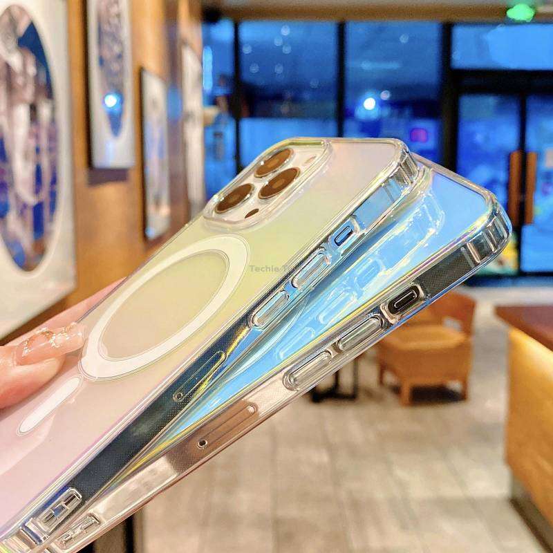For iPhone 11 MagSafe Magnetic Color Plated Phone Case(Pink)