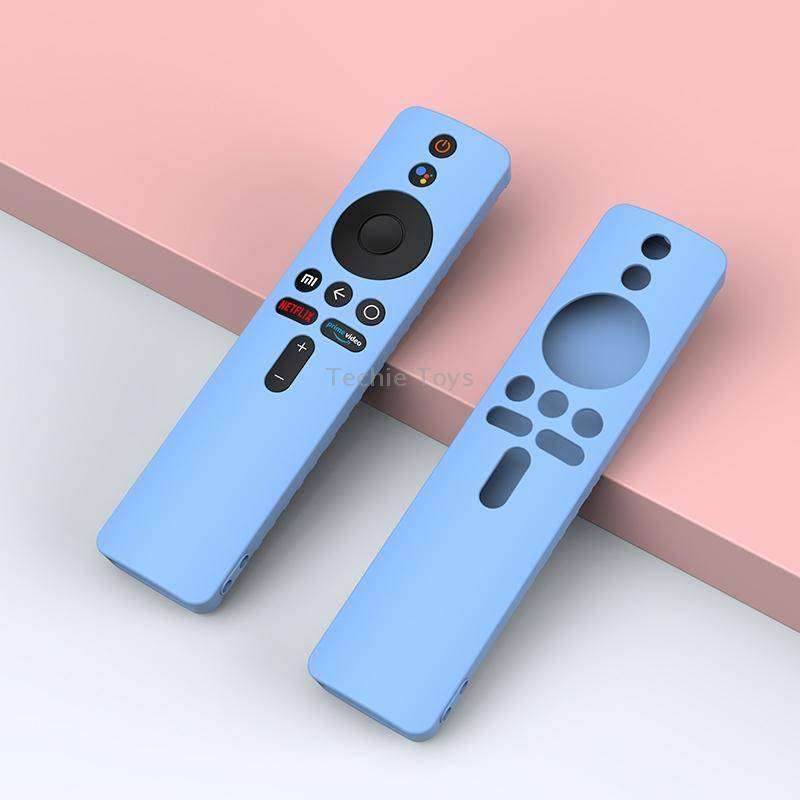 For Xiaomi MiBox S Solid Color Silicone Protective Cover(Transparent)