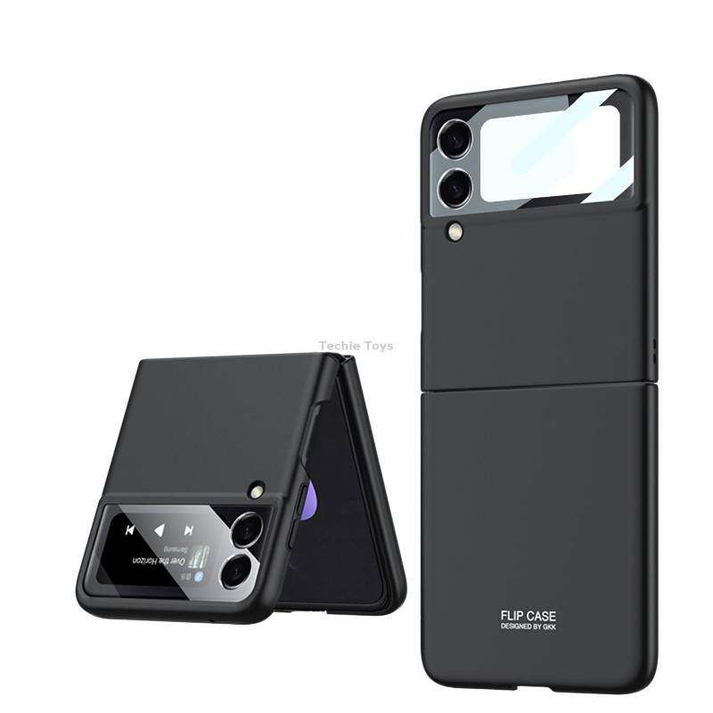 For Samsung Galaxy Z Flip4 GKK Integrated Ultra-thin Full Coverage Phone Case(Black)