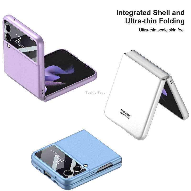 For Samsung Galaxy Z Flip4 GKK Integrated Ultra-thin Full Coverage Phone Case(Black)