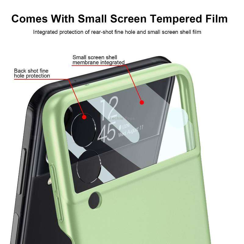 For Samsung Galaxy Z Flip4 GKK Integrated Ultra-thin Full Coverage Phone Case(Black)