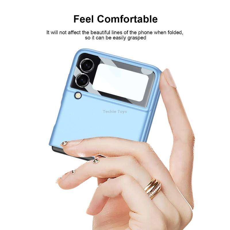For Samsung Galaxy Z Flip4 GKK Integrated Ultra-thin Full Coverage Phone Case(Black)