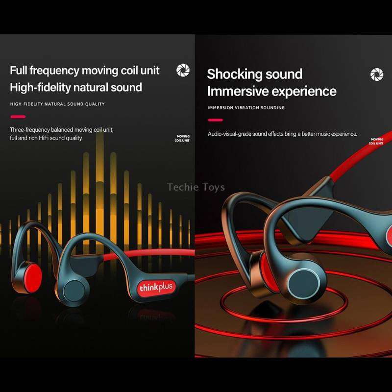 Lenovo X3 Pro Bone Conduction Wireless Bluetooth 5.3 Sports Earphones with Mic(Black)