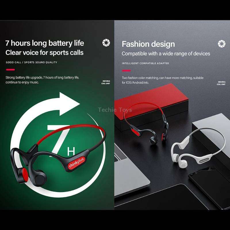 Lenovo X3 Pro Bone Conduction Wireless Bluetooth 5.3 Sports Earphones with Mic(Black)