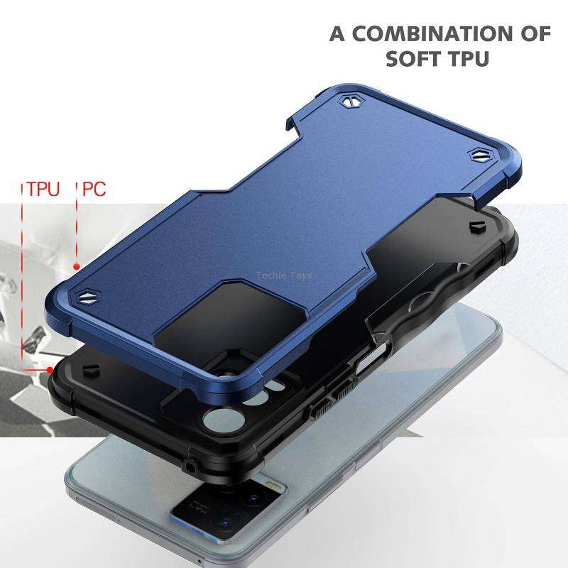 For vivo Y21 / Y21s / Y33 Non-slip Shockproof Armor Phone Case(Mint Green)