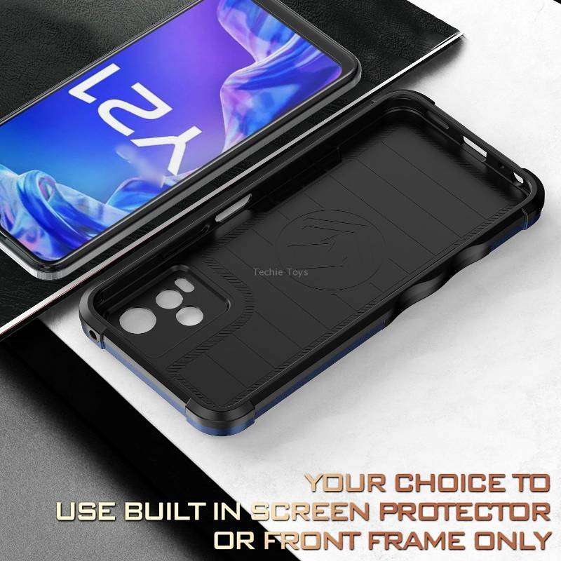 For vivo Y21 / Y21s / Y33 Non-slip Shockproof Armor Phone Case(Mint Green)