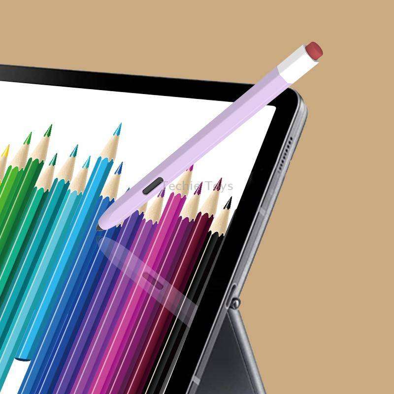 For Samsung Galaxy Tab S6 Lite P610/P615 LOVE MEI Soft Silicone Stylus Pen Protective Case(Blue)