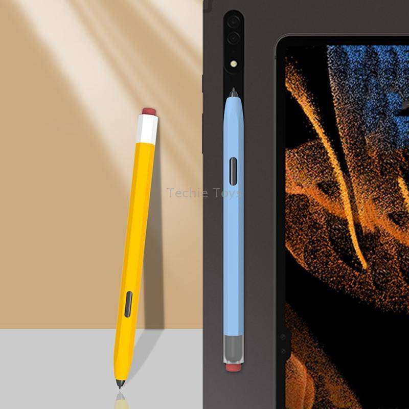 For Samsung Galaxy Tab S6 Lite P610/P615 LOVE MEI Soft Silicone Stylus Pen Protective Case(Blue)