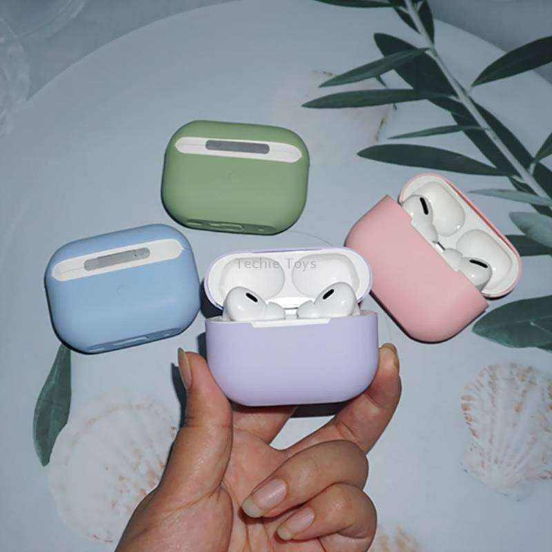 For AirPods Pro 2 Spliting Silicone Protective Case(Black)