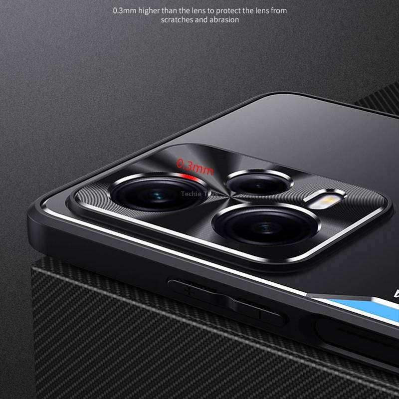 For Xiaomi Redmi Note 12 Pro+ China Blade Series TPU + Titanium Alloy Phone Case with Holder(Black B