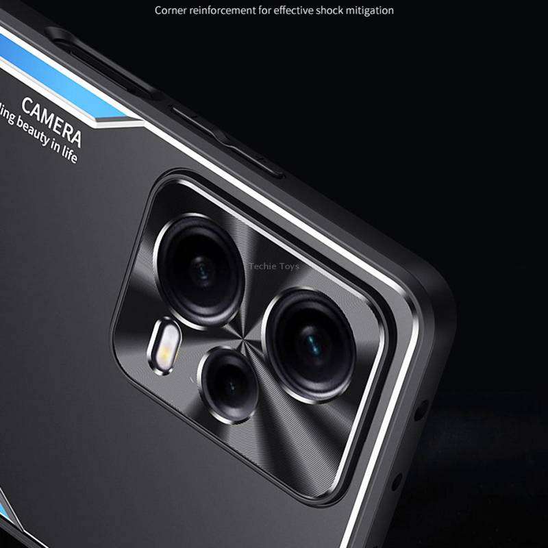 For Xiaomi Redmi Note 12 Pro+ China Blade Series TPU + Titanium Alloy Phone Case with Holder(Black B