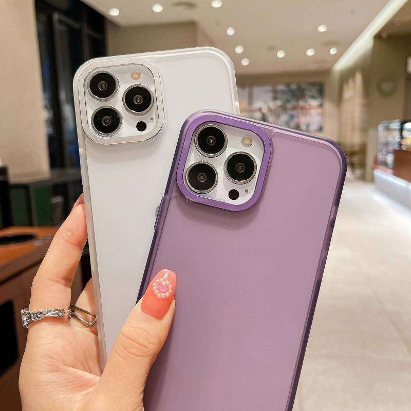 For iPhone 14 Plus Skin Feel PC Shockproof Protective Phone Case(Black)