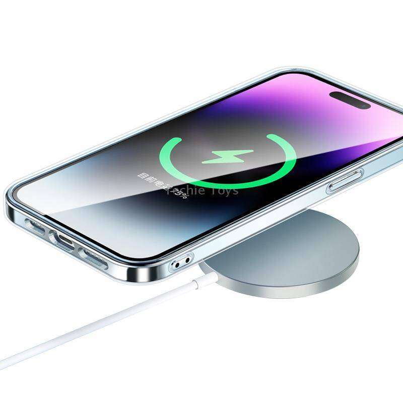 For iPhone 13 Pro Max MagSafe Gradient Phone Case(Purple)