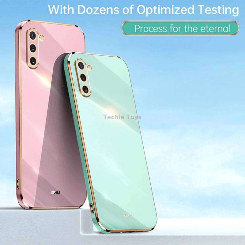 For Samsung Galaxy Note10 XINLI Straight Edge 6D Electroplate TPU Phone Case(Black)