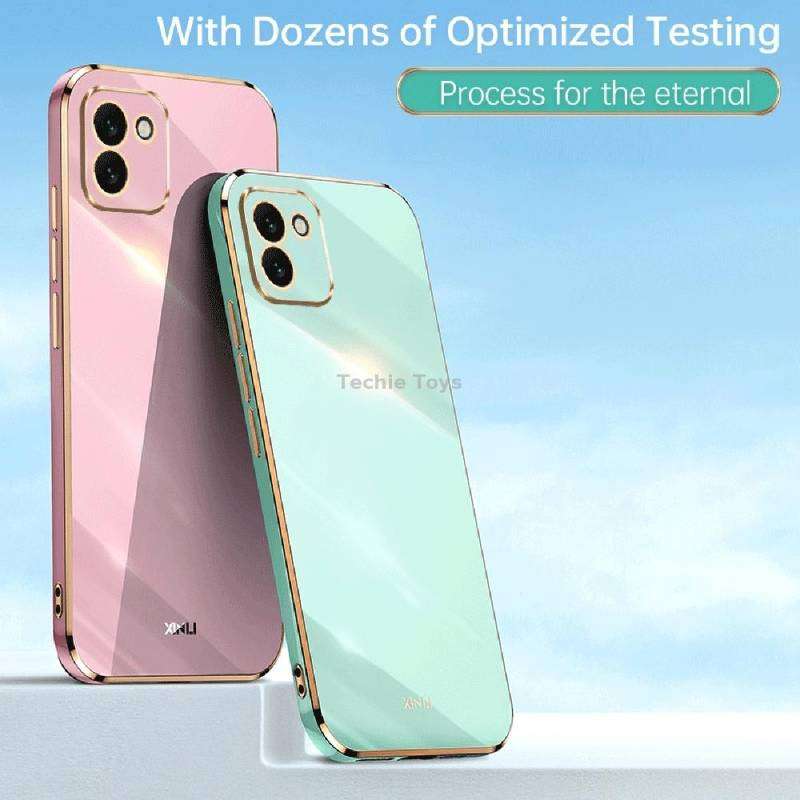 For Samsung Galaxy A03 XINLI Straight Edge 6D Electroplate TPU Phone Case(Hawthorn Red)