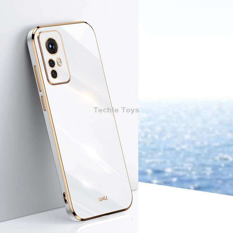 For Xiaomi 12 XINLI Straight Edge 6D Electroplate TPU Phone Case(White)