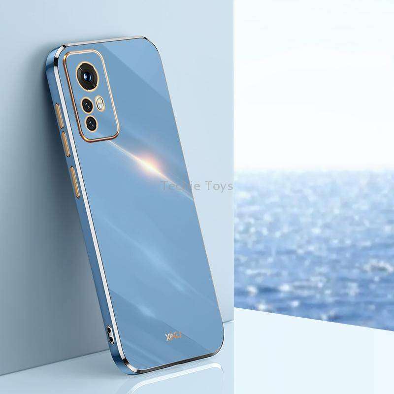 For Xiaomi 12 Lite XINLI Straight Edge 6D Electroplate TPU Phone Case(Celestial Blue)