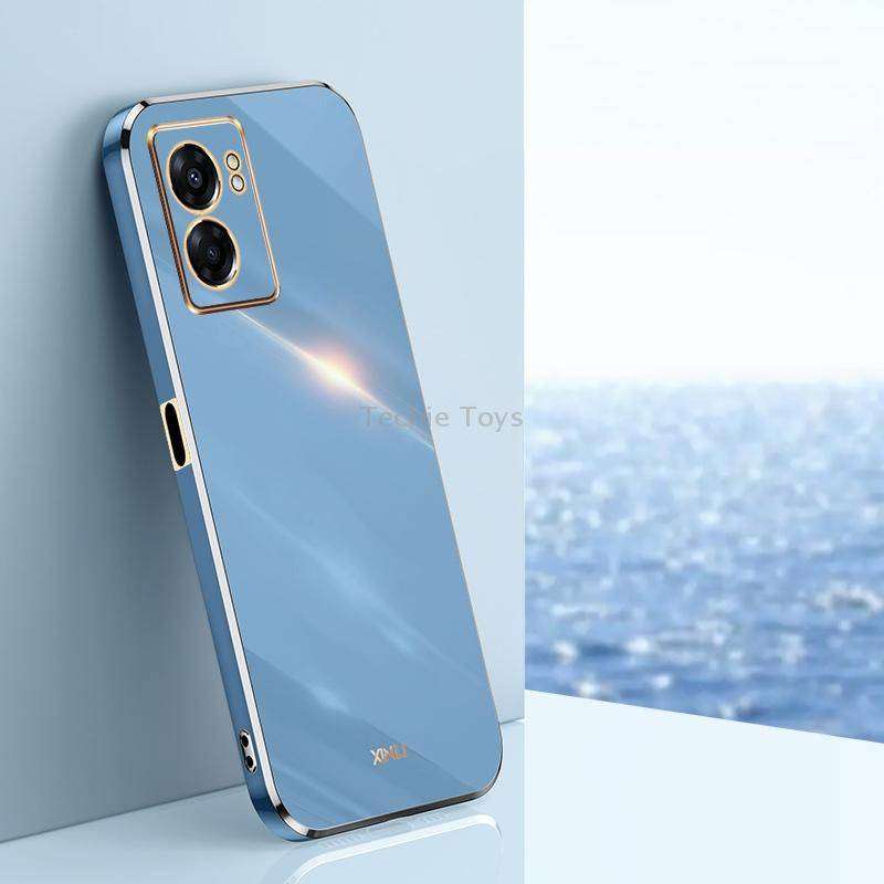 For OPPO A57 XINLI Straight Edge 6D Electroplate TPU Phone Case(Celestial Blue)