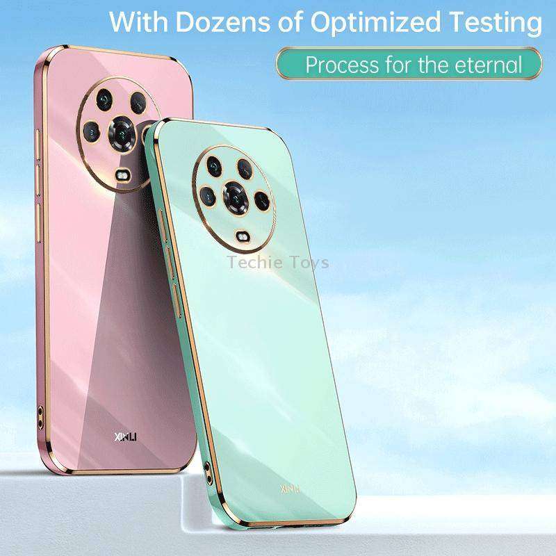 For Honor X8 5G XINLI Straight Edge 6D Electroplate TPU Phone Case(Cherry Purple)