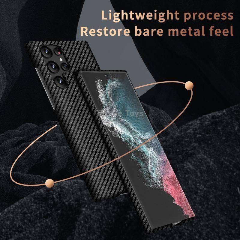 For Samsung Galaxy S23+ 5G Carbon Fiber Texture MagSafe Magnetic Phone Case(Black)