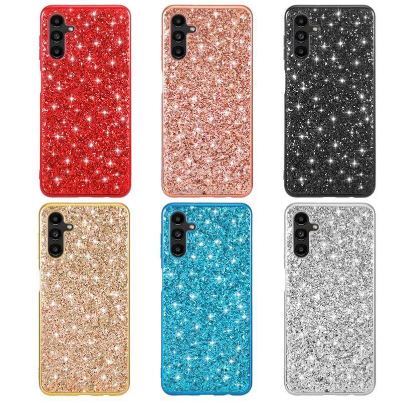For Samsung Galaxy A54 5G Glitter Powder Shockproof TPU Phone Case(Black)