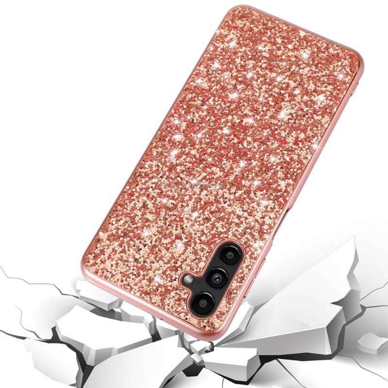 For Samsung Galaxy A54 5G Glitter Powder Shockproof TPU Phone Case(Black)