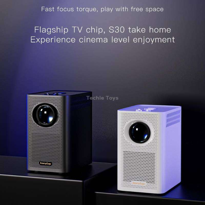 S30 Android System HD Portable WiFi Mobile Projector, Plug Type:AU Plug(White)