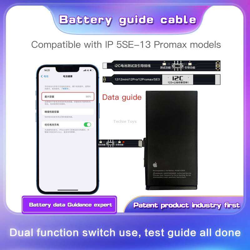 For iPhone 13 Pro / 13 Pro Max i2C Battery Boot Strap Test Flex Cable