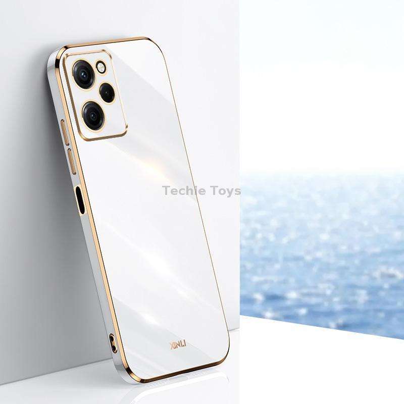 For Xiaomi Redmi Note 12 Pro Speed XINLI Straight Edge 6D Electroplate TPU Phone Case(White)