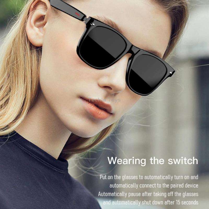 E10-C Binaural Call Smart Bluetooth Glasses Earphone(Blue Light Filter)