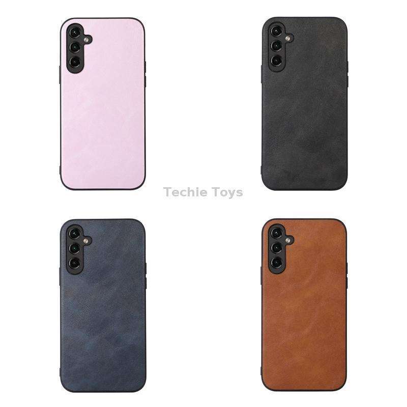 For Samsung Galaxy A24 4G Cowhide Texture PU Phone Case(Black)