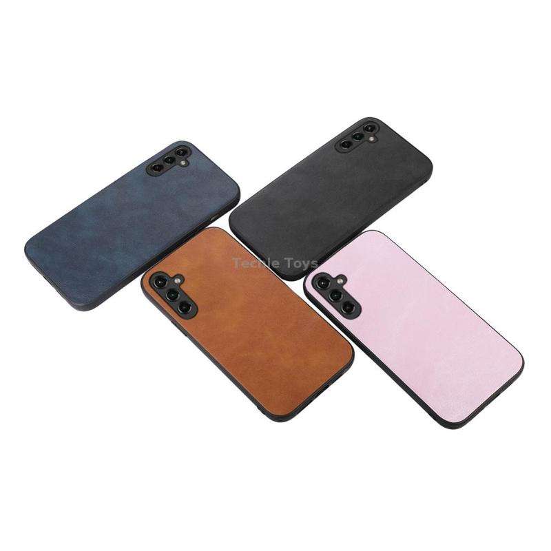 For Samsung Galaxy A24 4G Cowhide Texture PU Phone Case(Black)