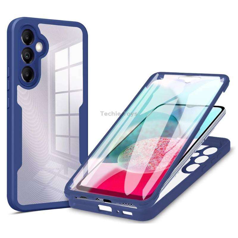 For Samsung Galaxy A34 5G Acrylic + TPU 360 Degrees Full Coverage Phone Case(Blue)