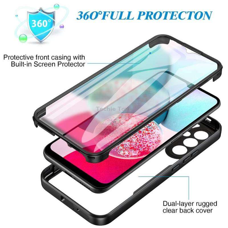For Samsung Galaxy A34 5G Acrylic + TPU 360 Degrees Full Coverage Phone Case(Blue)