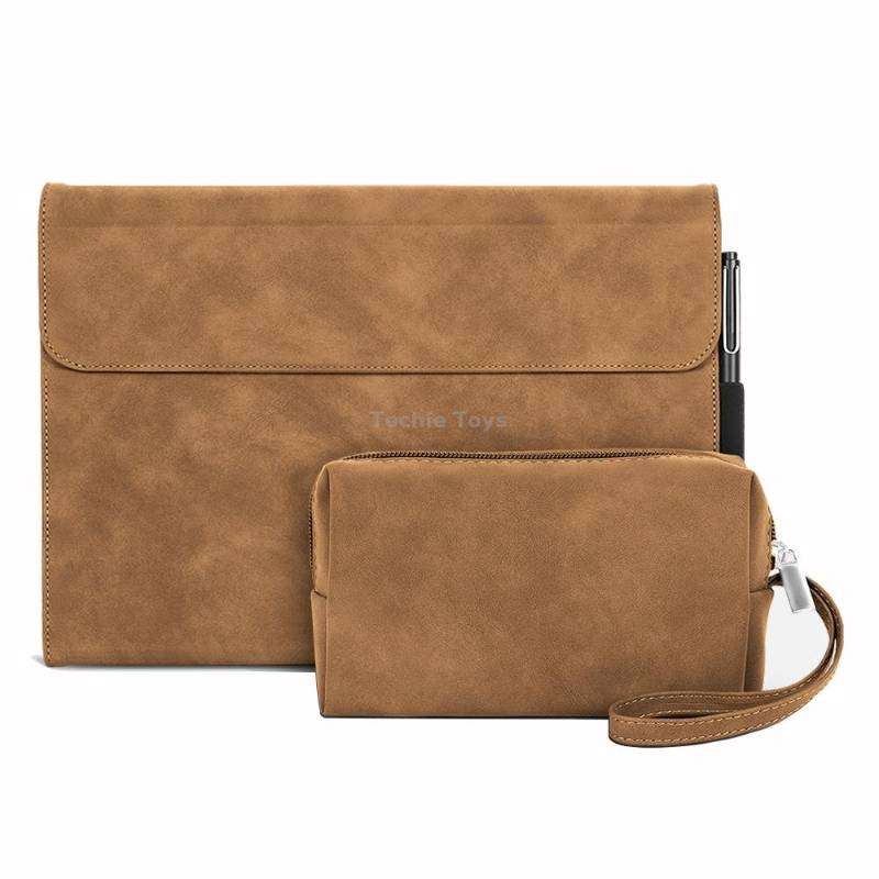 For Microsoft Surface Go 3 / 2 / 1 Sheepskin All-Inclusive Shockproof Protective Case with Power Bag
