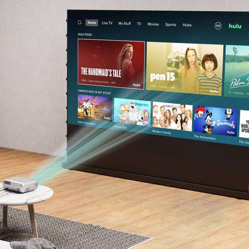 D1000 1920x1080P 320ANSI Lumens Portable Mini LCD LED Smart Projector, Screen Mirroring(UK Plug)