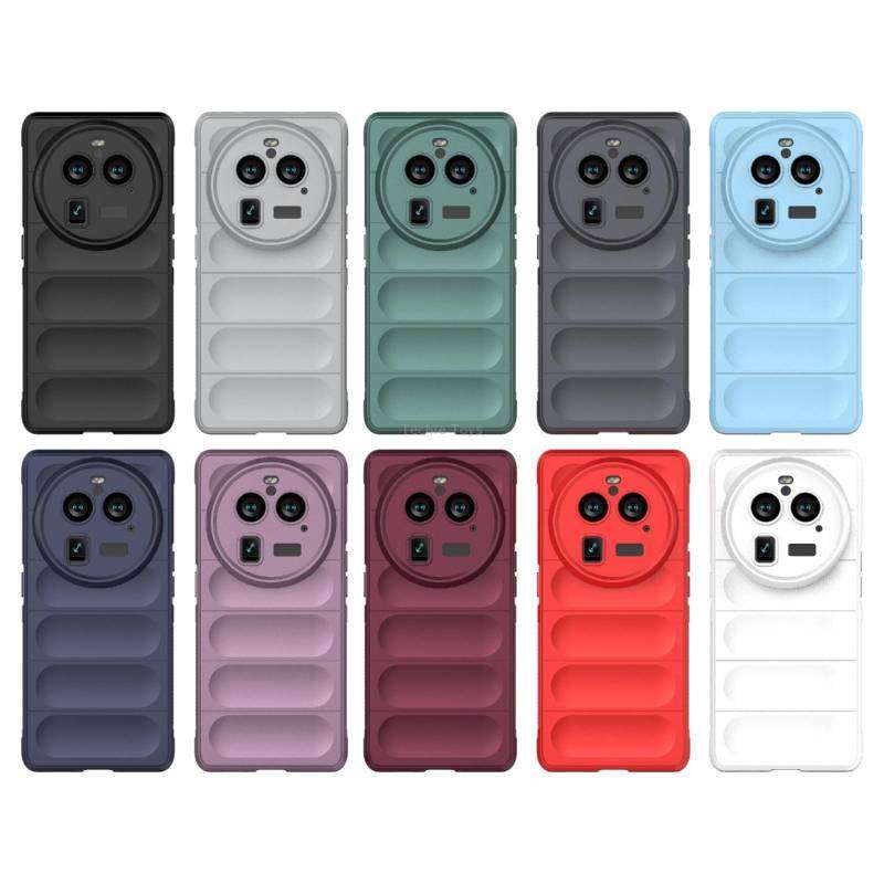 For OPPO Find X6 Pro 5G Magic Shield TPU + Flannel Phone Case(Grey)