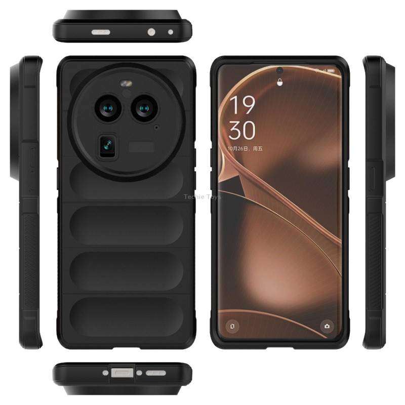 For OPPO Find X6 Pro 5G Magic Shield TPU + Flannel Phone Case(Grey)