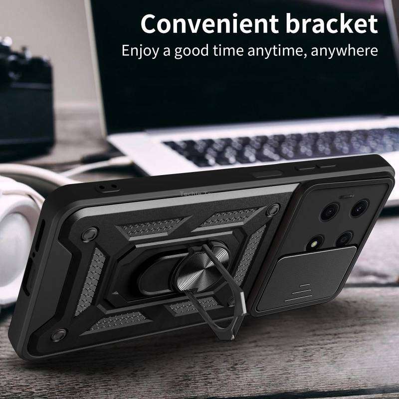 For Honor X8a 4G Sliding Camera Cover Design TPU + PC Phone Case(Silver)