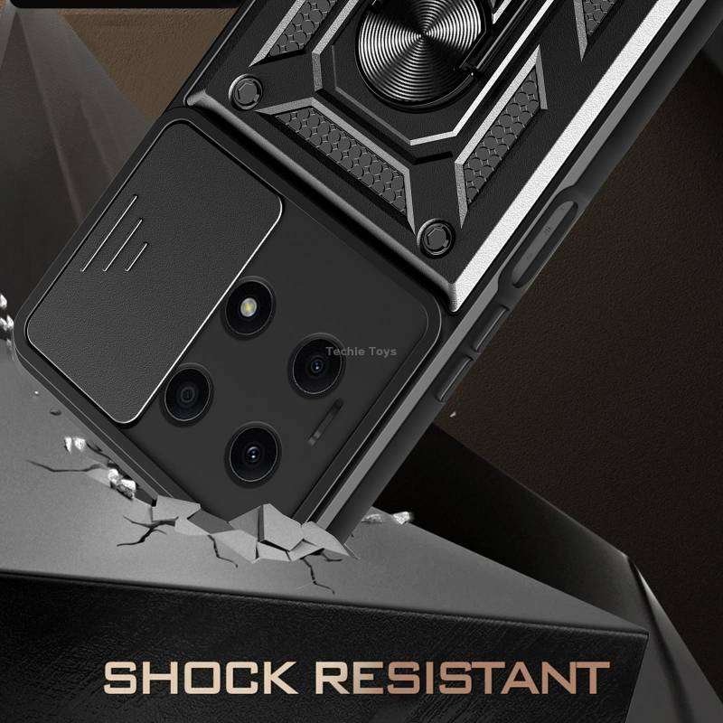 For Honor X8a 4G Sliding Camera Cover Design TPU + PC Phone Case(Silver)
