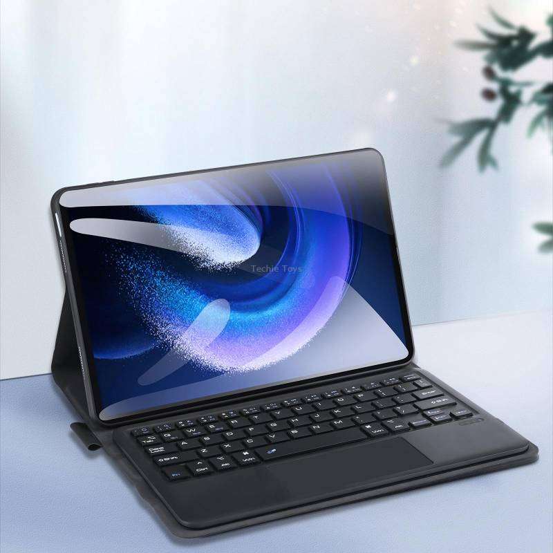 For Xiaomi Pad 6 / Pad 6 Pro DUX DUCIS TK Series Bluetooth Keyboard Leather Case with Touchpad(Black