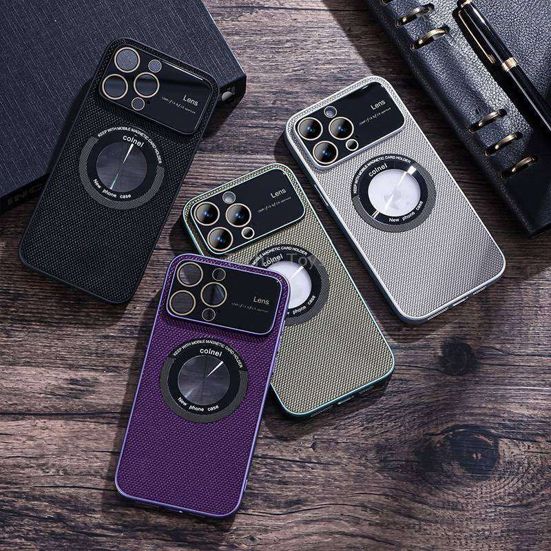For iPhone 11 View Window Magsafe PC Phone Case(Black)