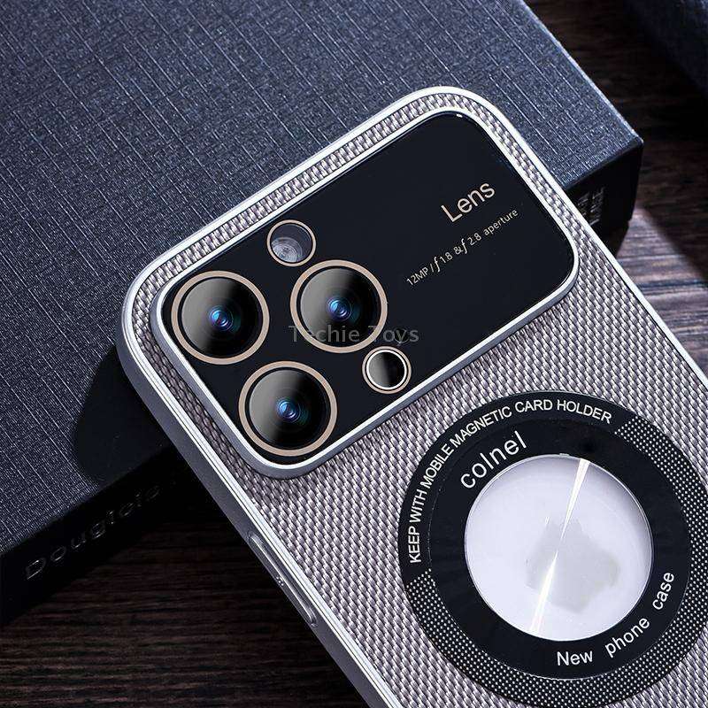 For iPhone 11 View Window Magsafe PC Phone Case(Black)