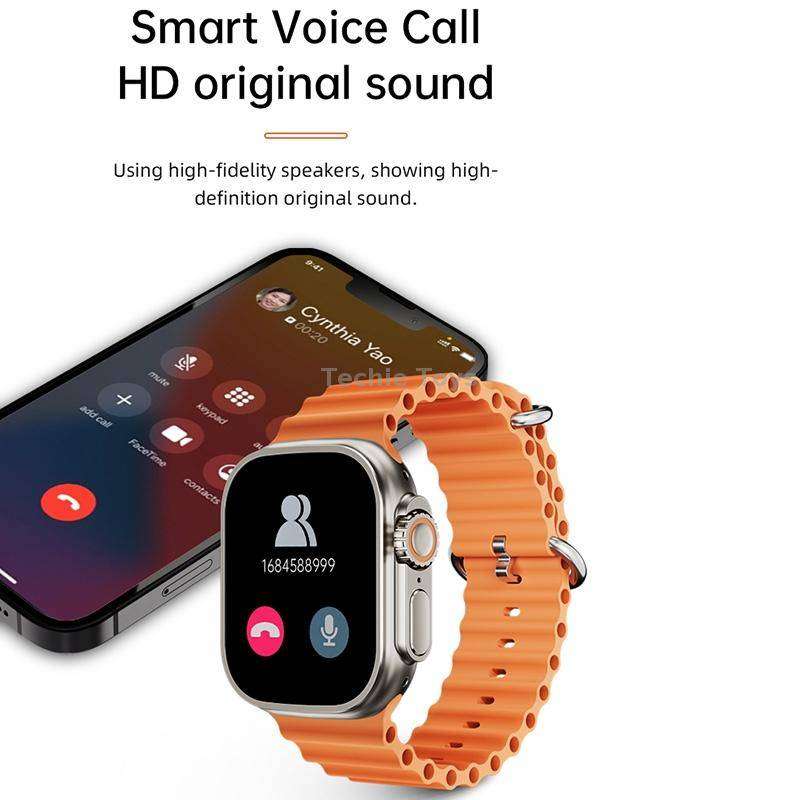 WS-E9 Ultra 2.2 inch IP67 Waterproof Silicone Band Smart Watch, Support Heart Rate / NFC(Blue)